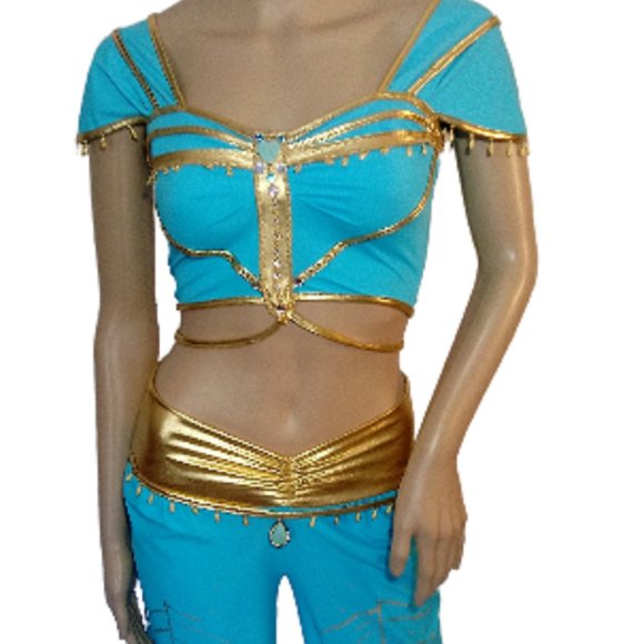 Aladdin Jasmine Costume Cosplay Halloween - Picture 1 of 8